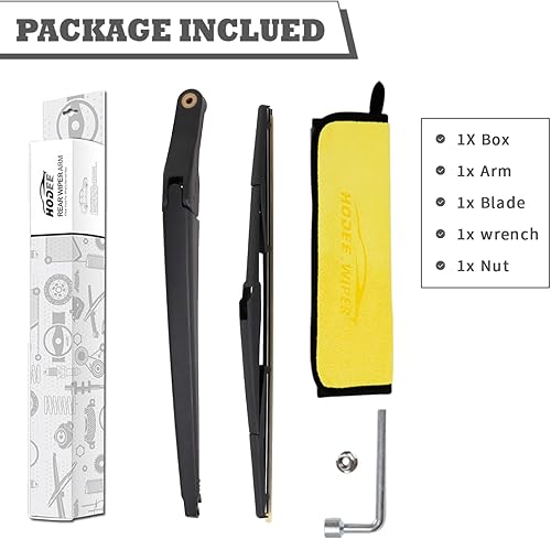 Vista 77 de Juego de tuercas de repuesto para limpiaparabrisas trasero para Jaguar F-PACE 2017-2022, conjunto de accesorios de cubierta del limpiaparabrisas