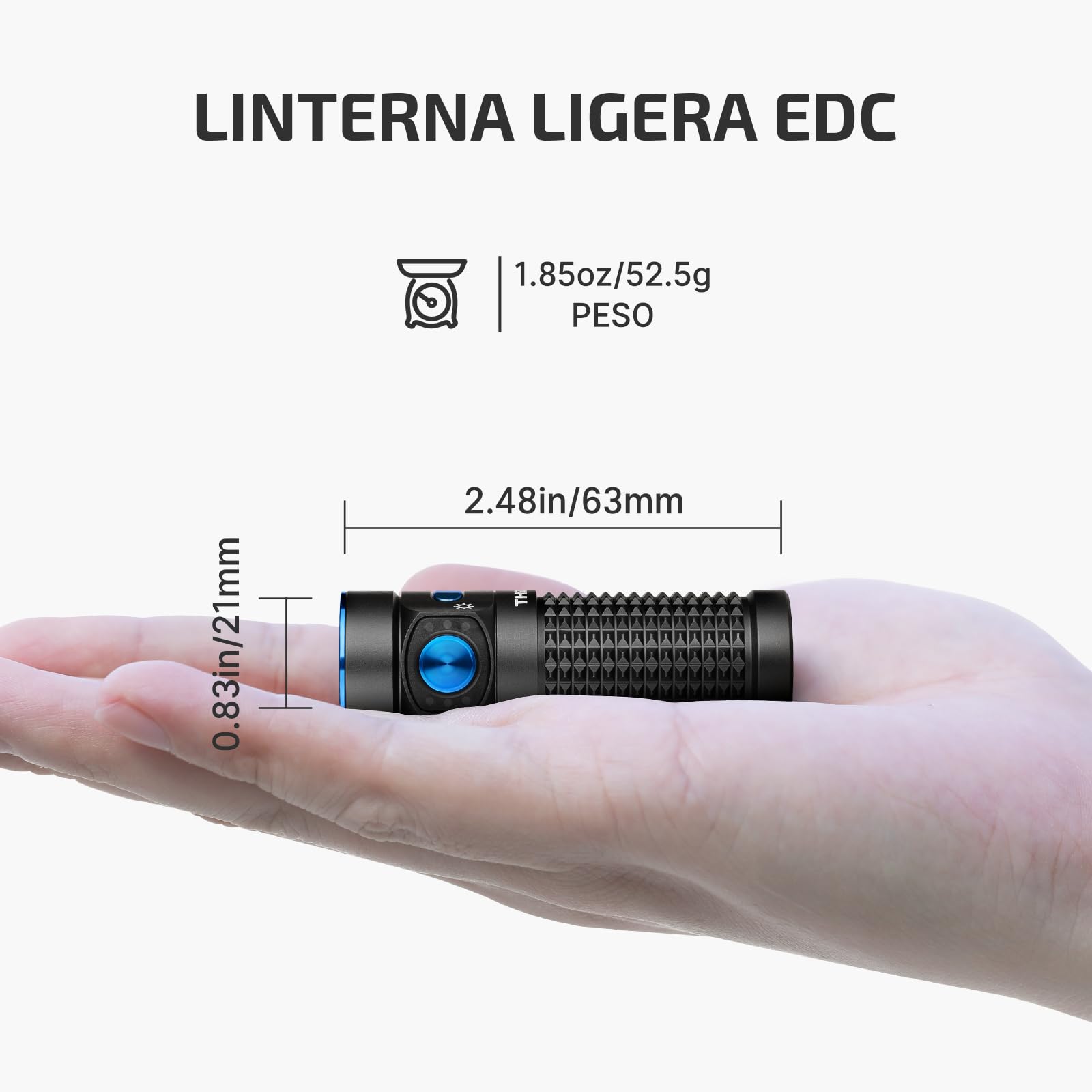 OLIGHT Baton4 kit Linterna LED Recargable Alta Potencia de 1300 Lúmenes 170 Metros Impermeable con Type-C Compatible con Baton 4/3 S1R II y Perun 2 Mini(Negro)
