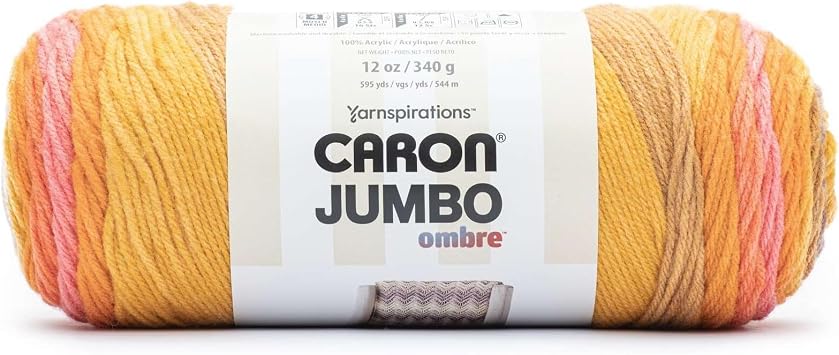 Caron Jumbo Print Ombre Yarn-Sunset 296619-19012
