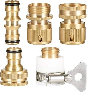 Hydrogarden 5 Piezas Adaptador de roscas grifos,Conectores de Manguera Conexiones para Tubos Adaptador Universal Accesorios Adapter Conectores