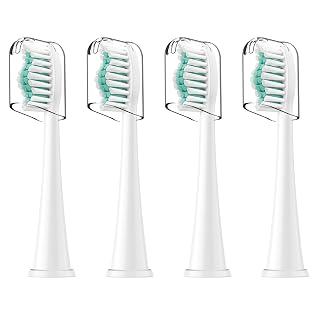 Toothbrush Heads for Philips Sonicare Replacement Brush Heads with Protective Cover Soft Dupont Bristles Electric Toothbrush Replacement Heads for Oral Health, 4 Pack - Amazon product rated Grade A