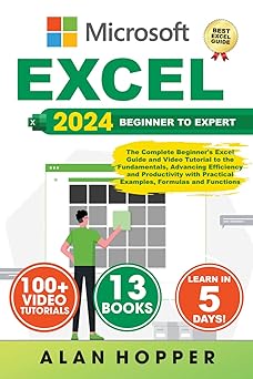 EXCEL: The Complete Beginner's Excel Guide and Video Tutorial to the Fundamentals, Advancing Efficiency and Productivity with Practical Examples, Formulas and Functions (Excel Guides)