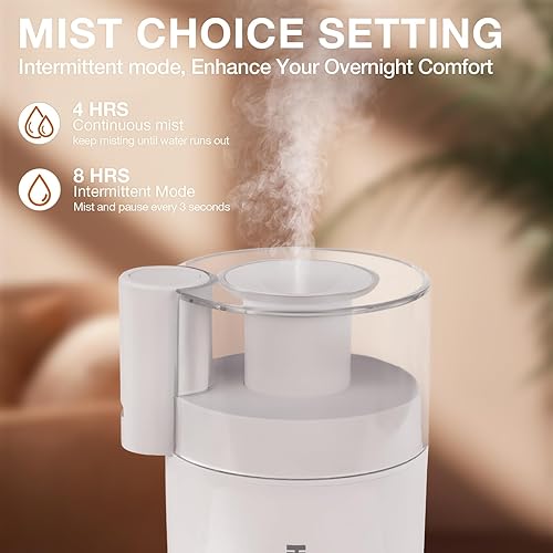 Miniatura 5 de Mini humidificador portátil, 6.1 fl oz USB Cool Mist pequeños humidificadores para dormitorio, humidificación personal de escritorio para coche,
