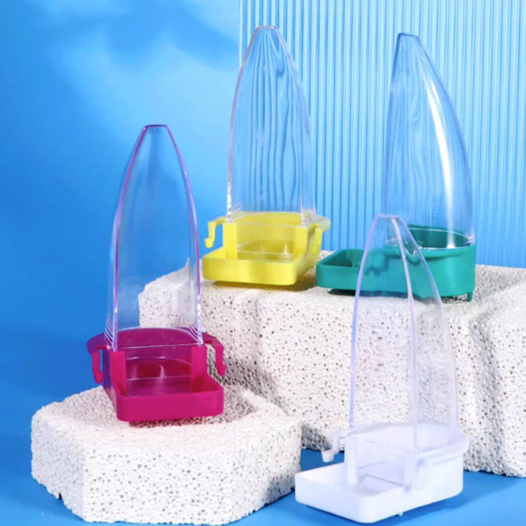 Cage à Oiseaux à Alimentation Automatique Visible, mangeoires suspendues pour Oiseaux, récipient de Nourriture, Distributeur d'eau pour perroquets pour Maison