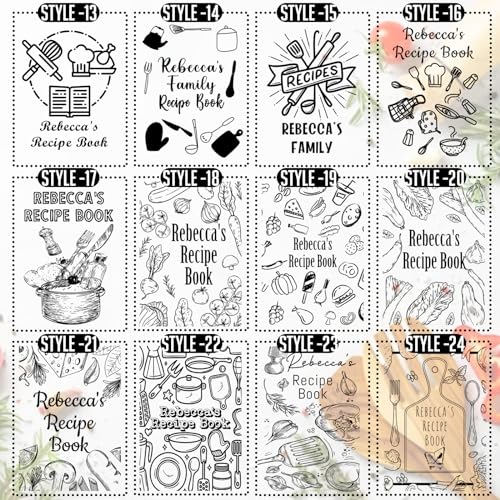 Ubjva 9566665358 Personalized Recipe Book Custom Engraved Leather Recipe Book To Write In Your Own Recipes Family Cookbooks Journal thumb #3