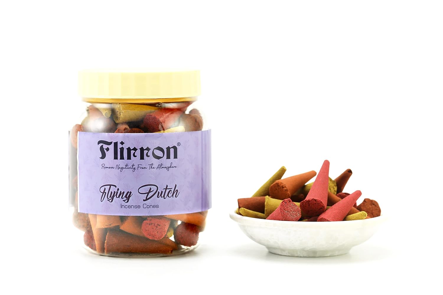 FLIRRON Flying Dutch Dhoop Cone, Dhoop Cone, Incense Cone for Pooja (80