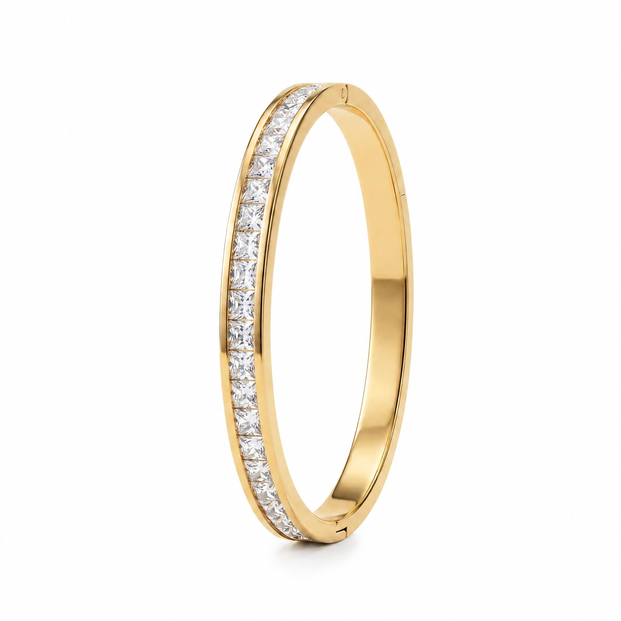Sparkling Line Bangle Bracelet for Women - Gift for Girls & Women | Waterproof & Anti-Tarnish Bangle Bracelet-image-45