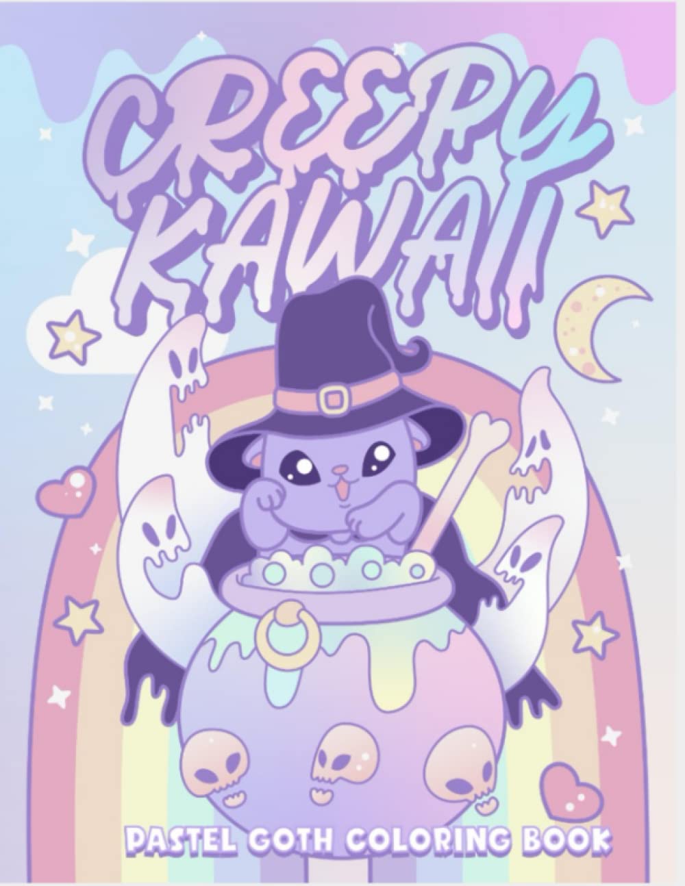 Creepy Kawaii Pastel Goth Coloring Book