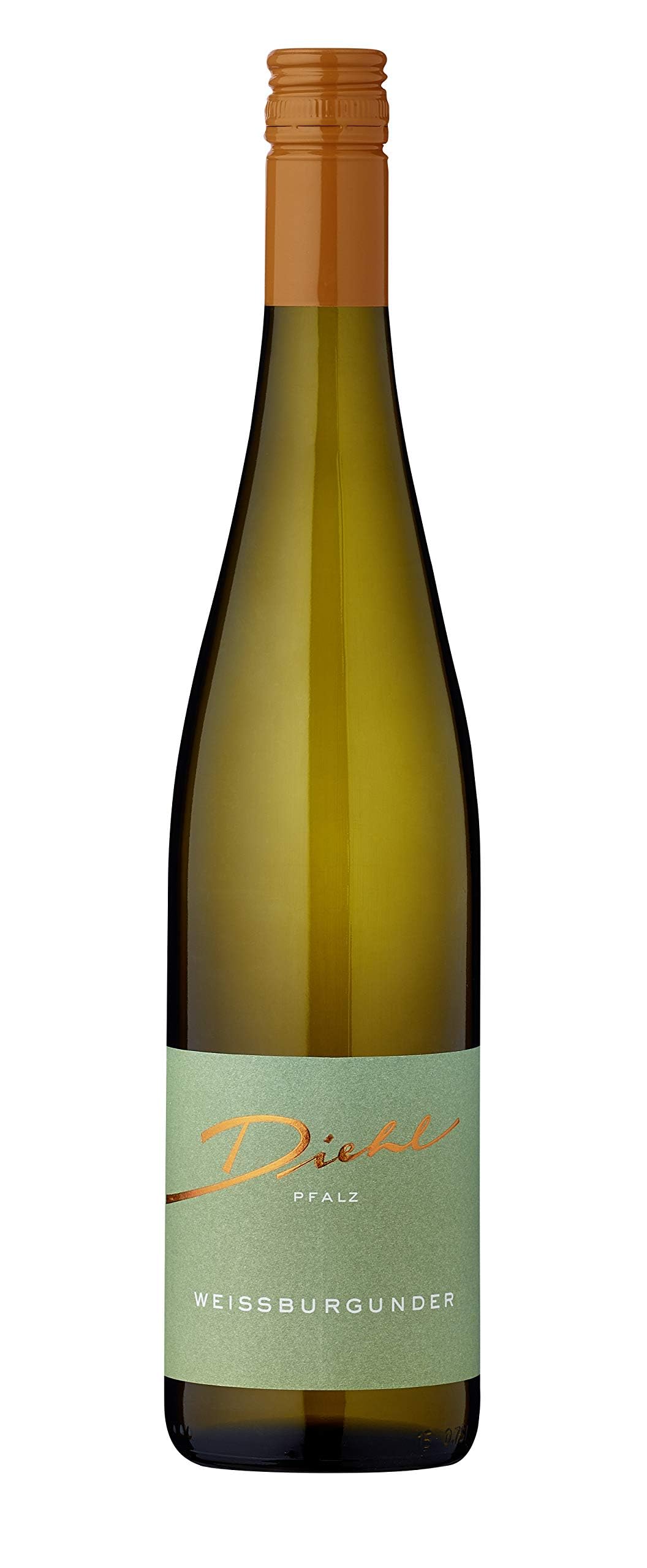 Weingut Diehl Weißburgunder – Trockener Weißwein aus der Wein-Region Pfalz (1 x 0,75l) (Packung mit 6)