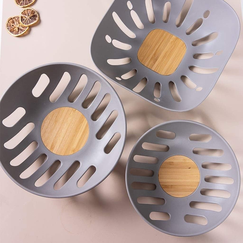 Plastic Filter Colander, Creative Fruit Tray Plastic Drain Basket Multi-Function Strainer for Vegetables, Fruits(C,S)