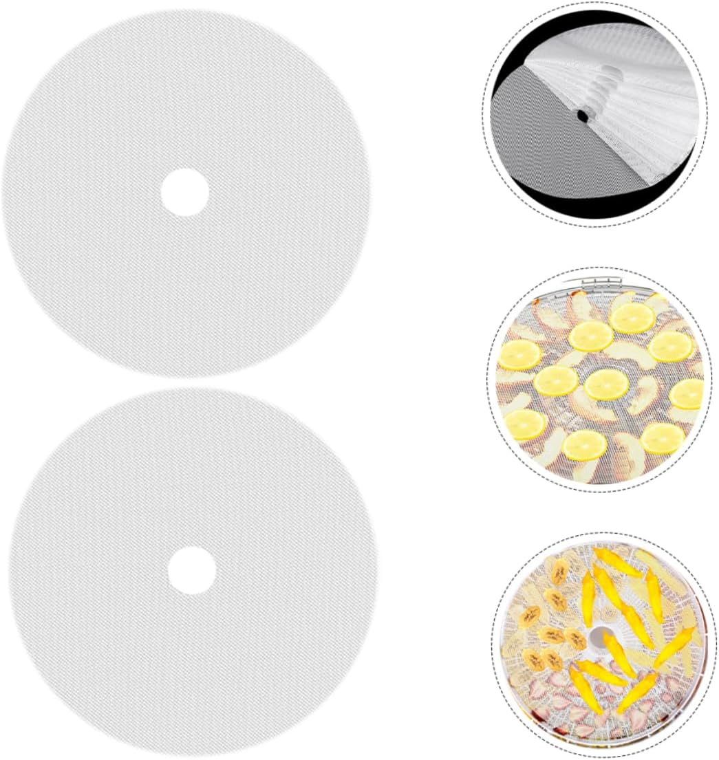 PRETYZOOM 50pcs Silicone Dehydrator Sheets Fruit Vegetable Dryer Mats Non-stick Surface for Dehydrator Machines