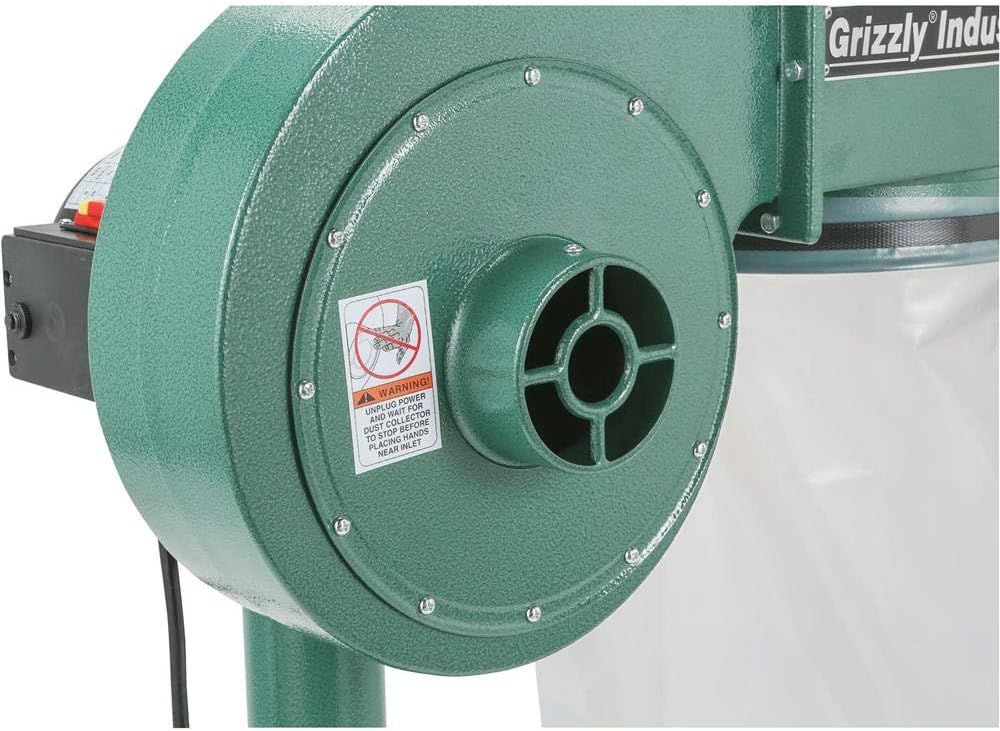 Grizzly Industrial G8027-1 HP Dust Collector - Vacuum And Dust Collector Accessories - 