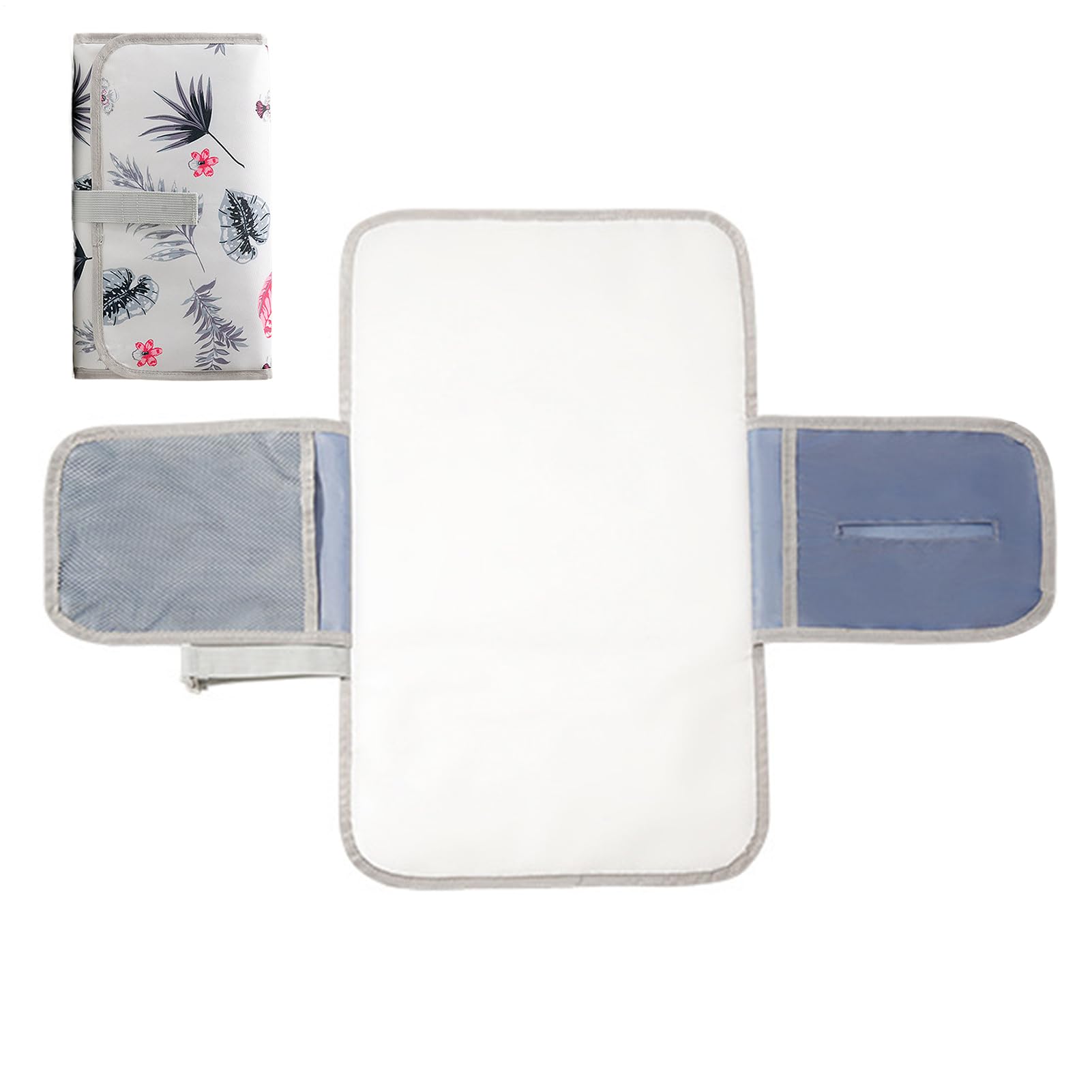 Baby Changing Mat - Baby Diaper Changing Pad | Washable Travel Mat for Travel, Nursery, Daycare, Hospital, Postpartum, Picnic, Or Camping | for Boys & Girls
