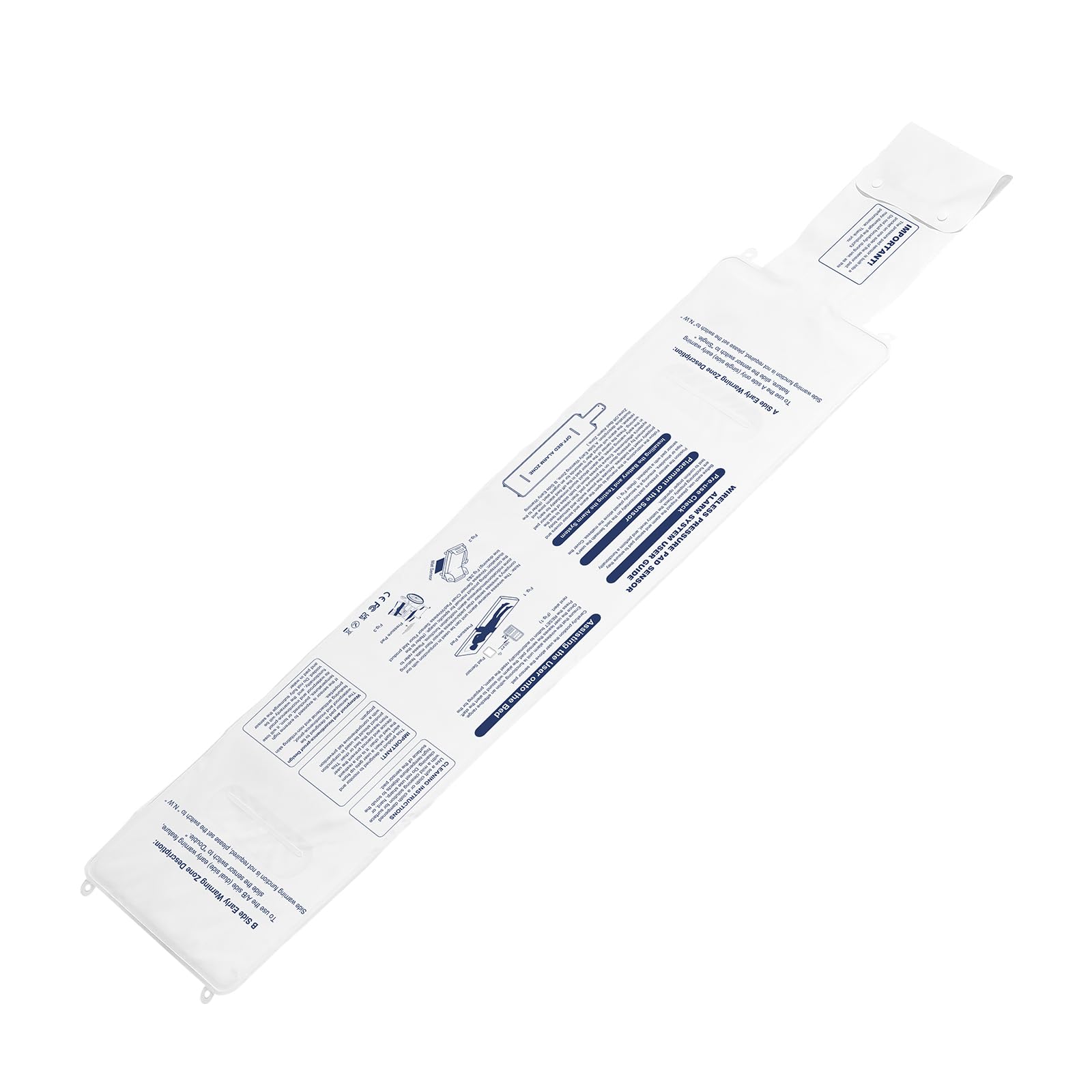 VEVOR Sistema de Alarma de Cama Alerta Temprana 254 x 889 mm Almohadilla de Sensor de Cama Inalámbrica con Botón de Llamada y Buscapersonas Almohadilla Prevención de Caídas para Personas Mayores