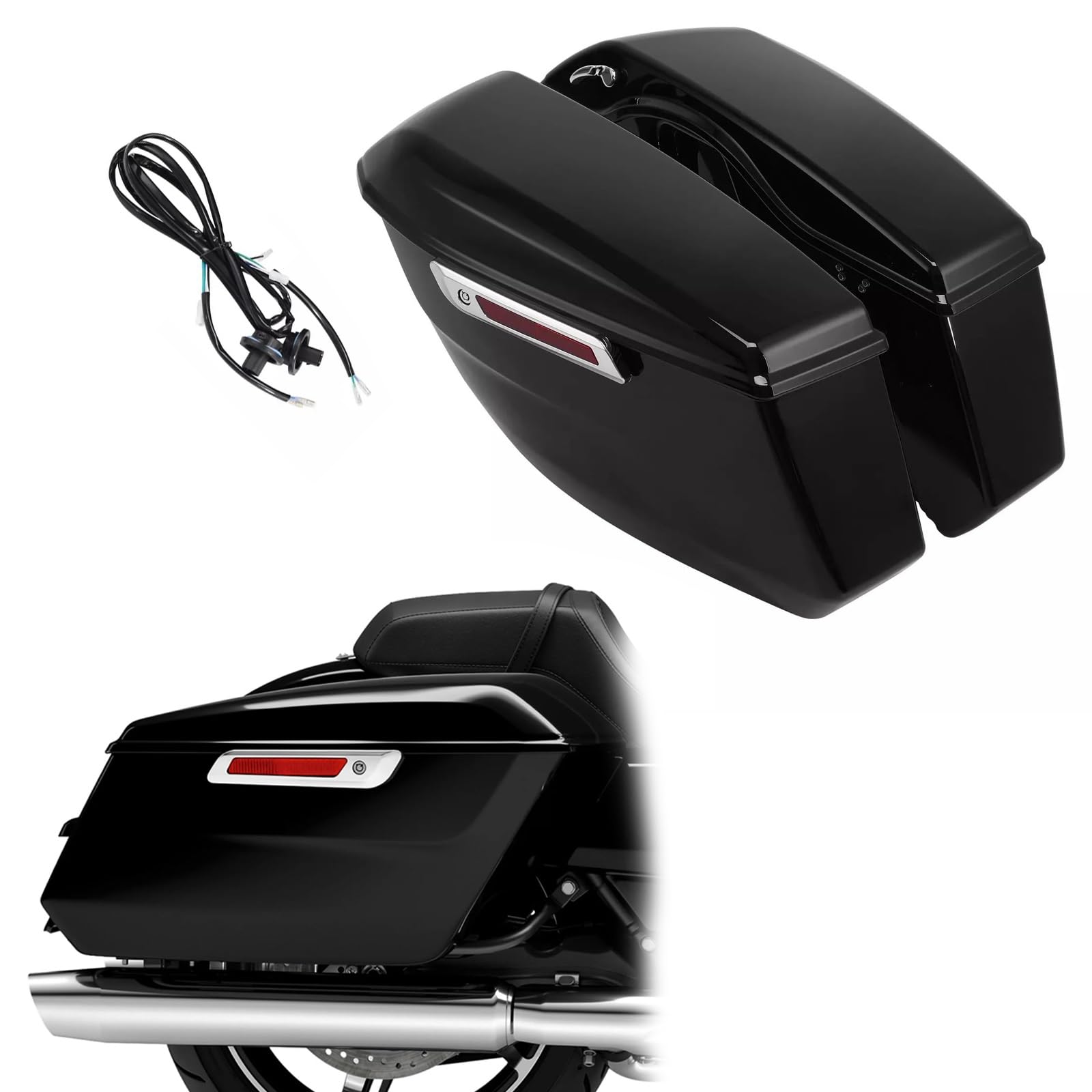 Baule portaoggetti Per Harley CVO Road Glide ST FLTRXSTSE 2024-2025 Street FLHXSE 2023-2025 Accessori Per Borse Laterali Per Moto, Bauletti E Valigie