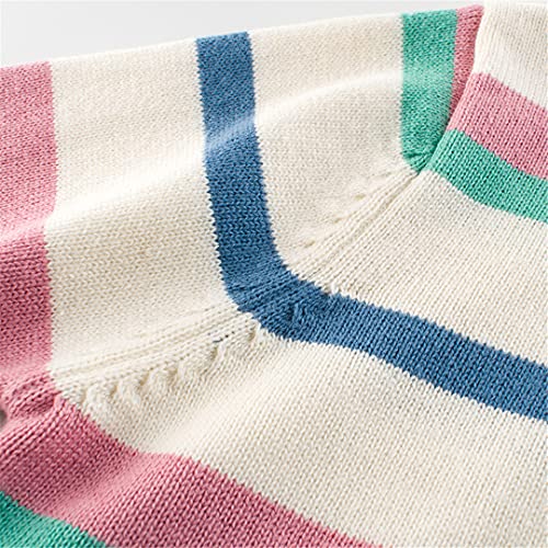 2-8t Floral Sweater for Girls Toddler Kid Spring Clothes Long Sleeve Knitted Pullover3