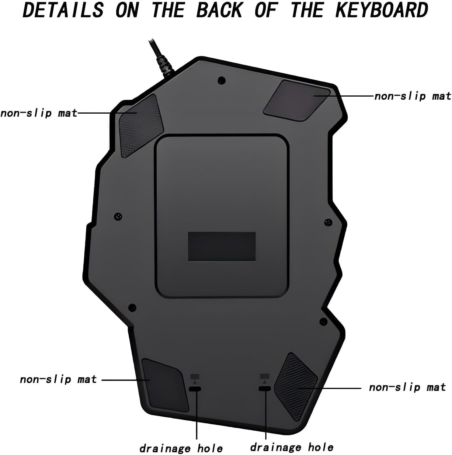 RGB One Handed Keyboard, Wired Gaming Backlit 35 Keys, Mini Portable Keyboard for PS4 Xbox PC, 8 Lightning Modes