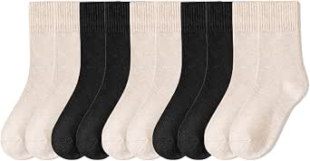 Lomitract Bamboo Mini Crew Socks for Women (Size 5-10)