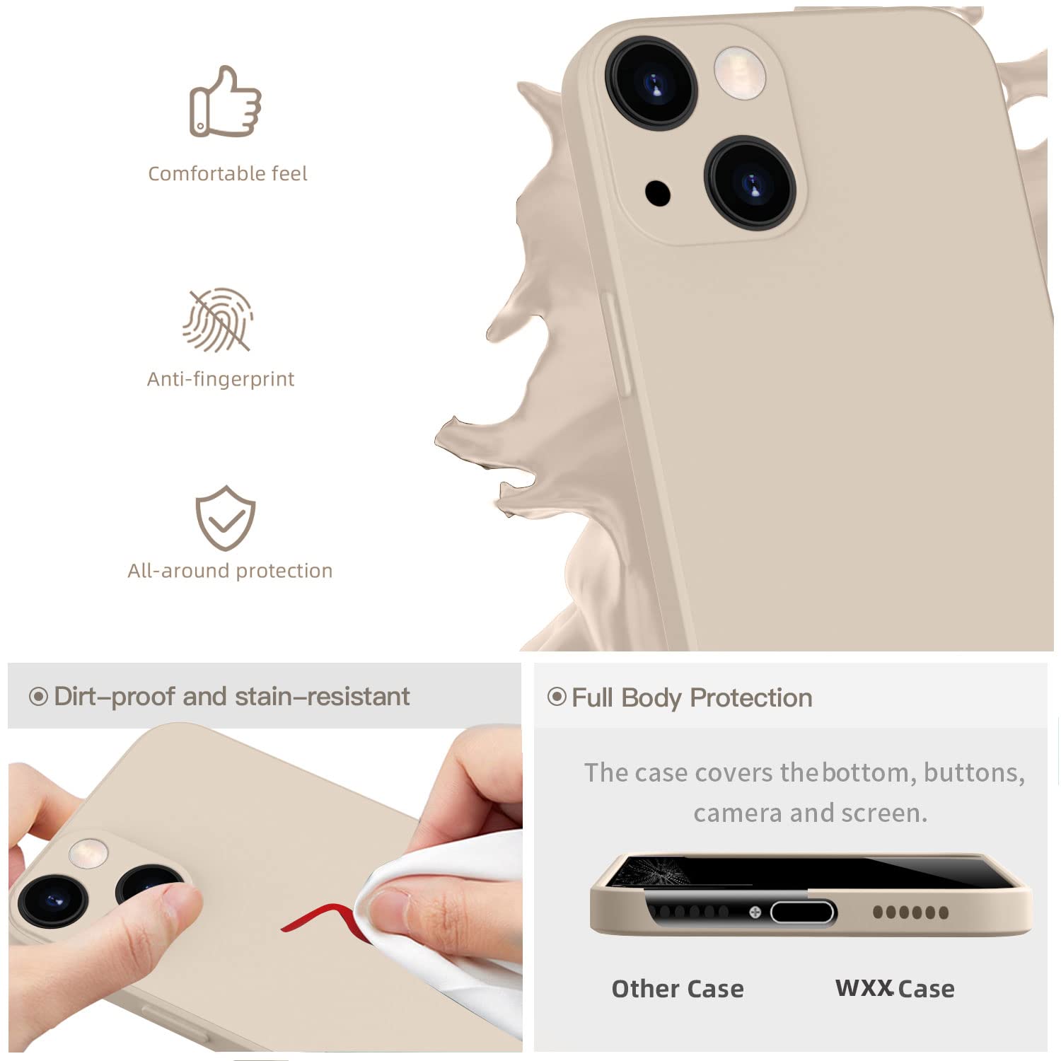 Custodia in silicone, custodia protettiva morbida ultra sottile