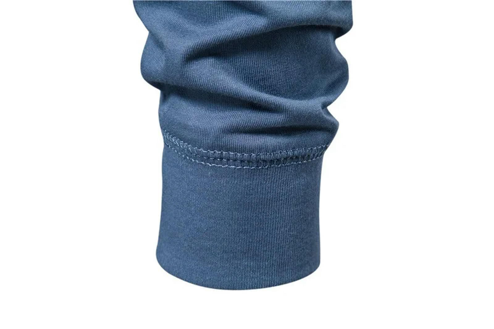 Męski T-shirt z długim rękawem T-shirty męskie, okrągły dekolt, długie koszule podstawowe, białe-XS