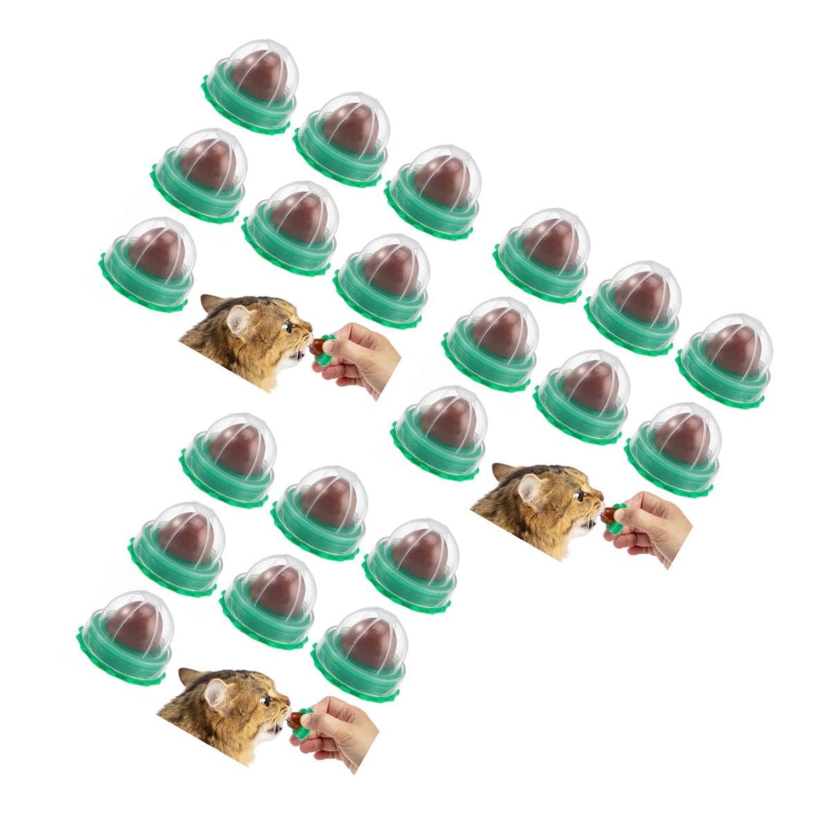 3 Set di Dolcetti per Animali Domestici di Snack per Gatti Che Leccano Caramelle Pesce Colla 10 Pezzi * 3