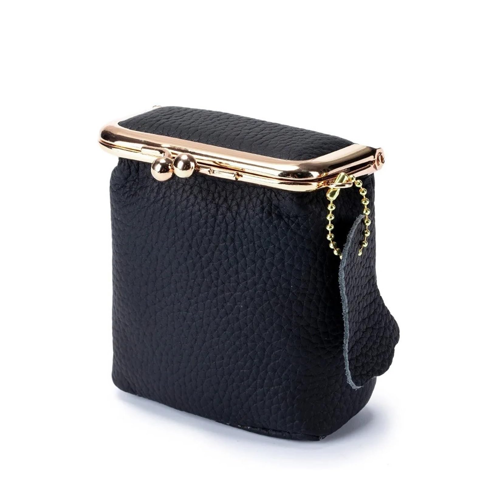 Bolso con lápiz labial y tarjetero compacto de piel para evitar pérdidas 7