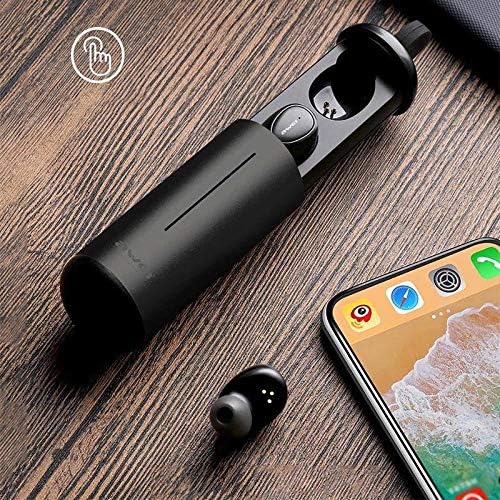 AWEI T5 Earbuds in Charging Case next to Smartphone