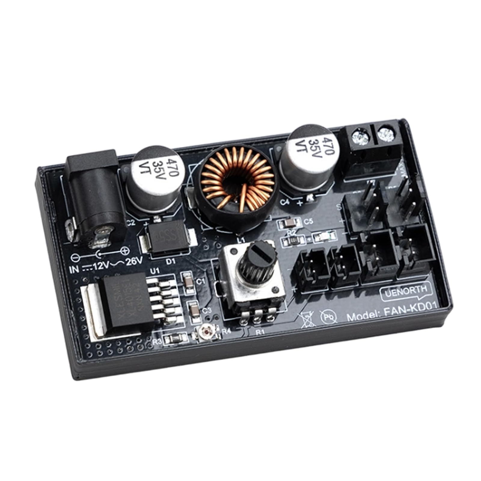 Advanced DC12V Voltages Speed Controller Featuring Multi Channel Control Enhances Computer Efficiency and Power Regulator