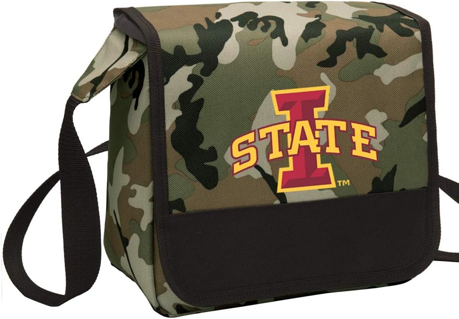 Broad Bay Camo Iowa State Lunch Bag Shoulder ISU Cyclones Lunch Boxes