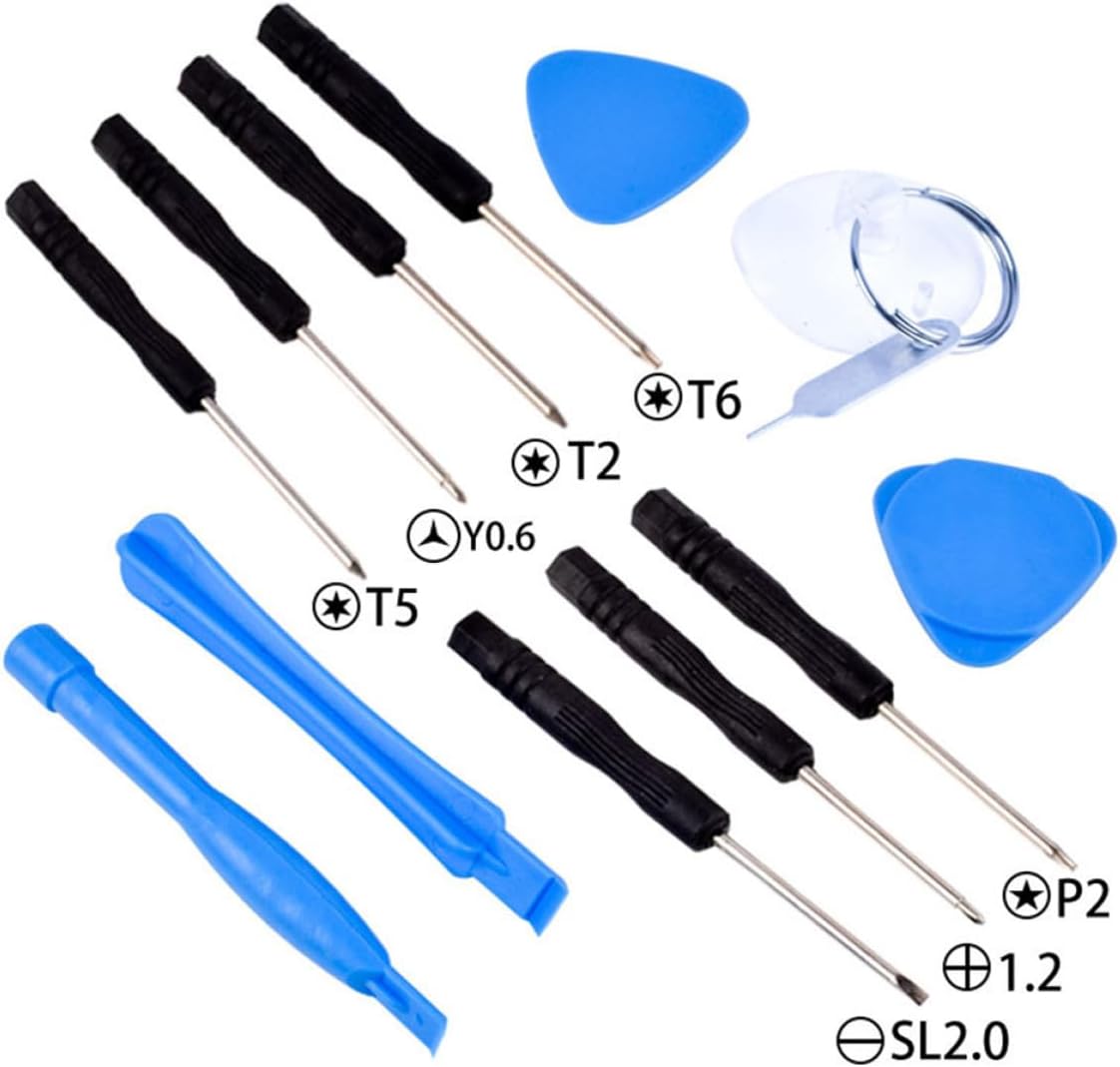 37pcs Tablet Computer Repair Tool Kit with Pry Disassembly Tools for Phone and Laptop Maintenance, Precision Electronics Screwdriver Set for DIY Tech Repairs Random Color
