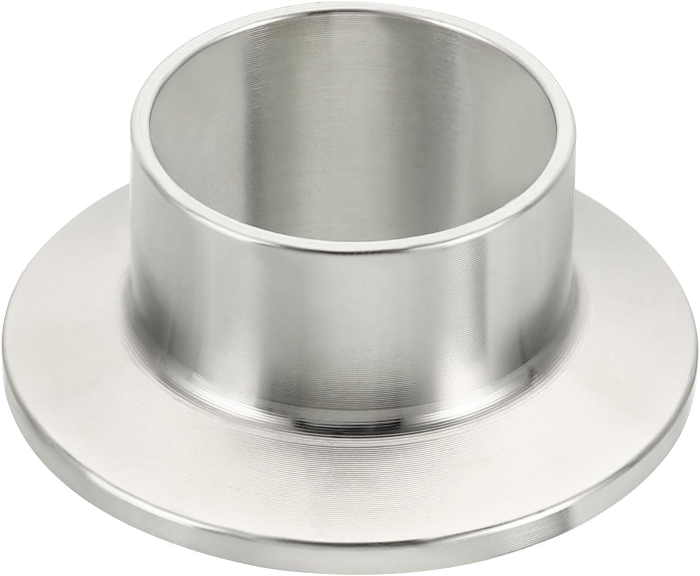 PATIKIL Tri Clamps Ferrules,32mm(1 1/4 inch) OD Compression Fitting Ferrule Long Weld Clamp Ferrule Stainless Steel Ferrule Pipe Fitting for Plumbing Refrigeration 1Pcs