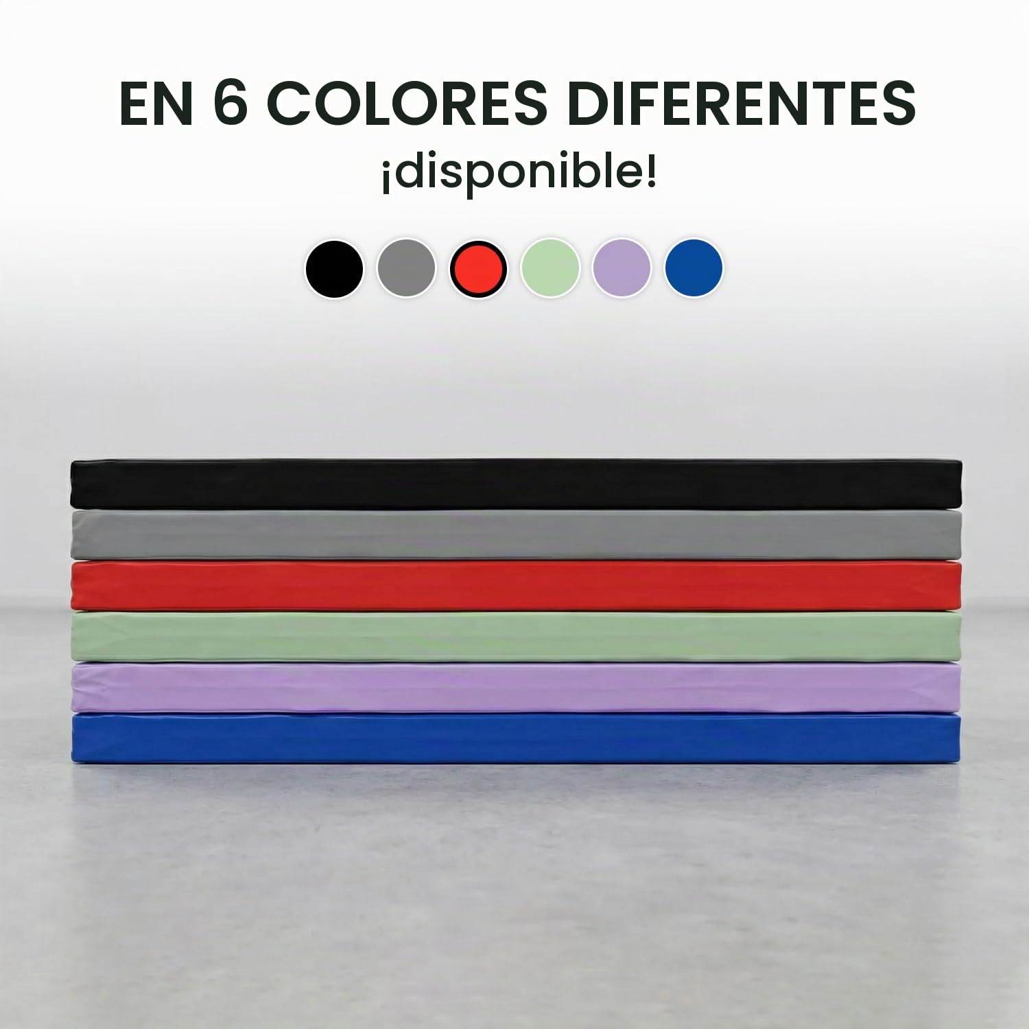 Jeflex - Colchoneta Gimnasia 150 x 100 x 8 cm fabricada en Alemania / Esterilla de gimnasia / Colchoneta multifuncional y esterilla de yoga / Esterilla de juego para habitación de los niños