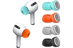 AirPods Pro Replacement Ear Tips - Memory Foam Comfort and Noise Reduction in Vibrant Colors