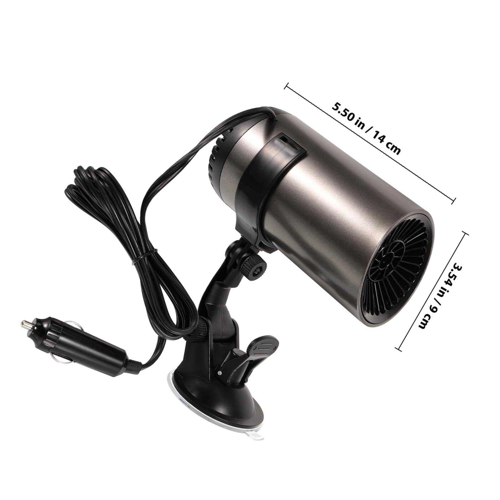 ABOOFAN Calentador Portátil para Coche 24v Desempañador Automático de Parabrisas Ventilador Eléctrico Compacto para Calefacción y Descongelación Rápida Uso Automotor Seguro