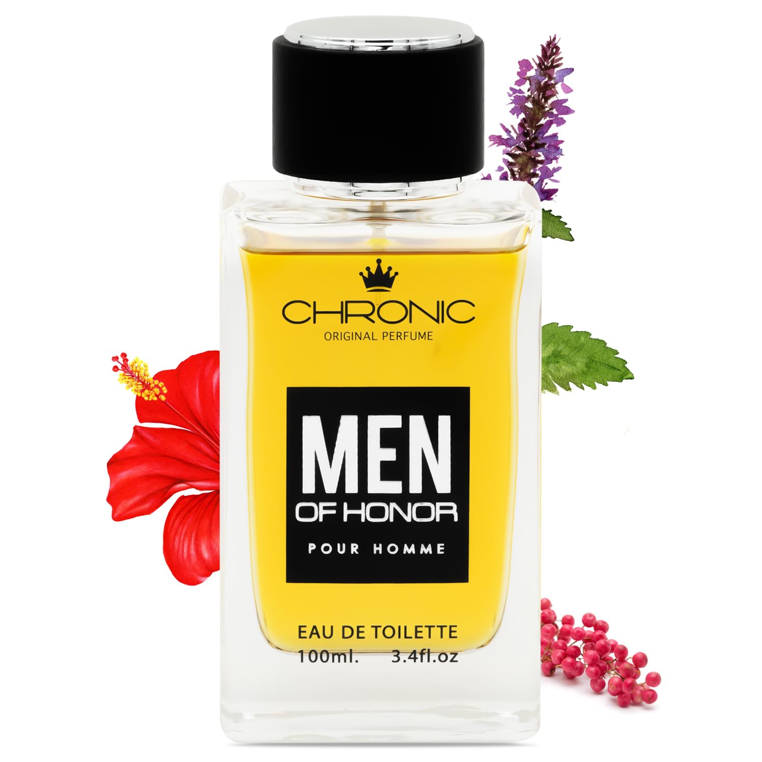 Chronic Men of Honour Perfume | Bold Masculine Fragrance with Ambrette, Pink Pepper, Orris & Patchouli | Long-Lasting Oriental Woody Perfume for Men | Eau de Parfum - 100ml by Coral Perfumes-picture-25