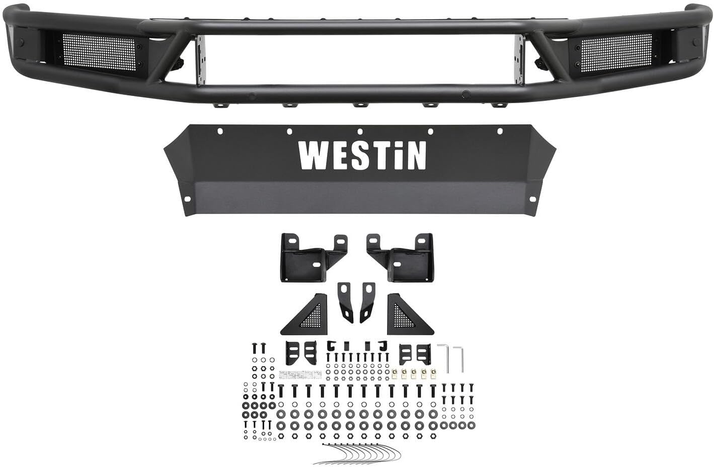 Westin 58-61215 Textured Black Outlaw Front Bumper fits 2019-2021 Silverado 1500 (Excl. 2019 Silverado LD)