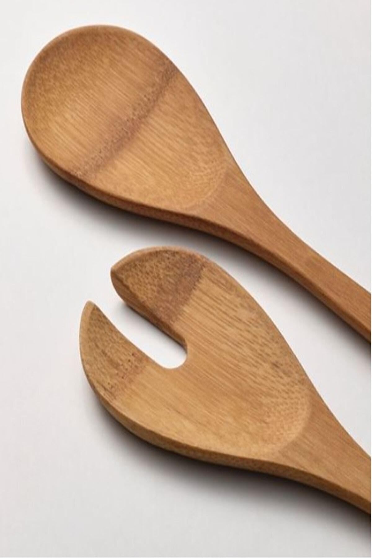 IKEA Gronsaker Servis Kaşığı Bambu 2'li