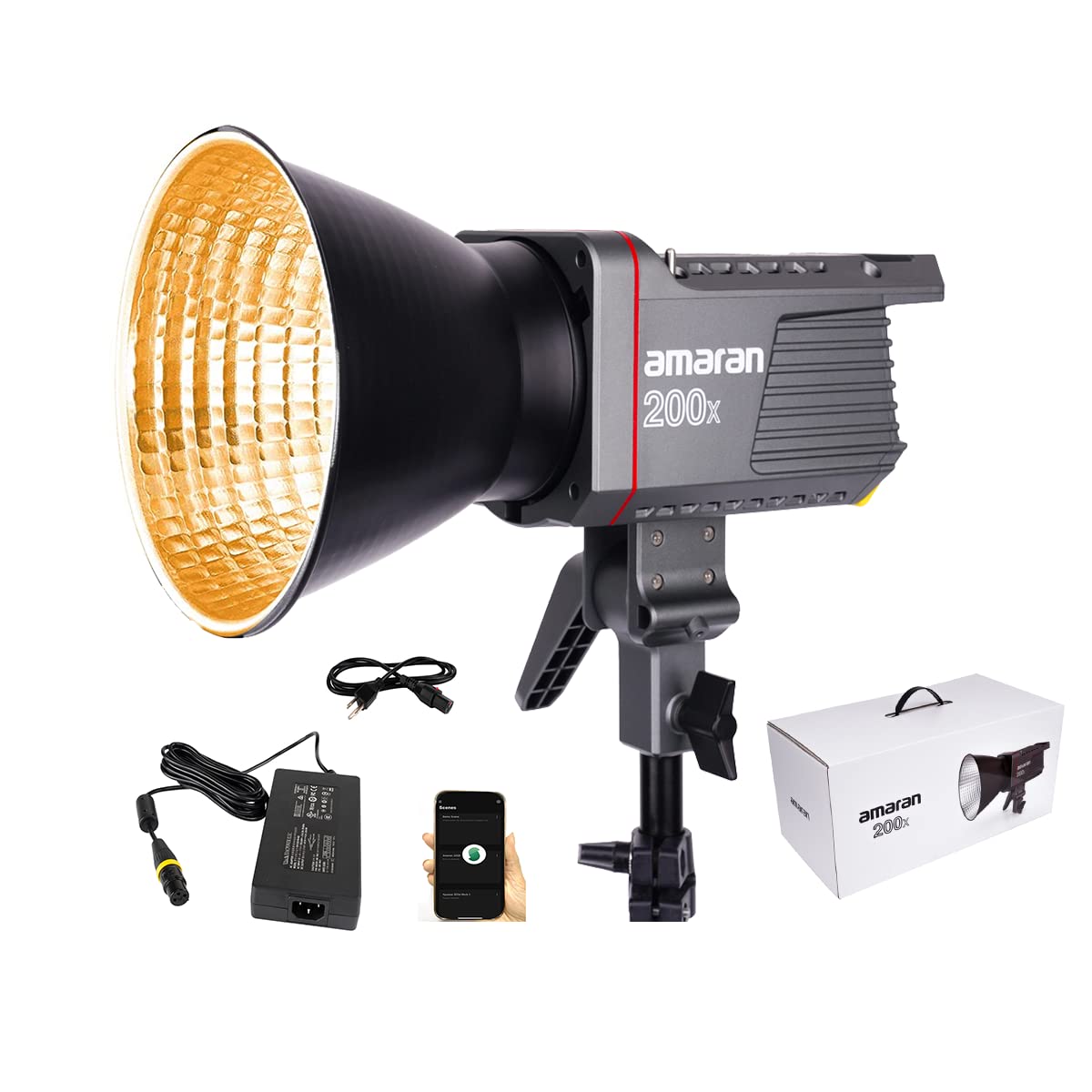 Amazon.com : Aputure Amaran 200x Bi-Color 2700-6500k LED Video 