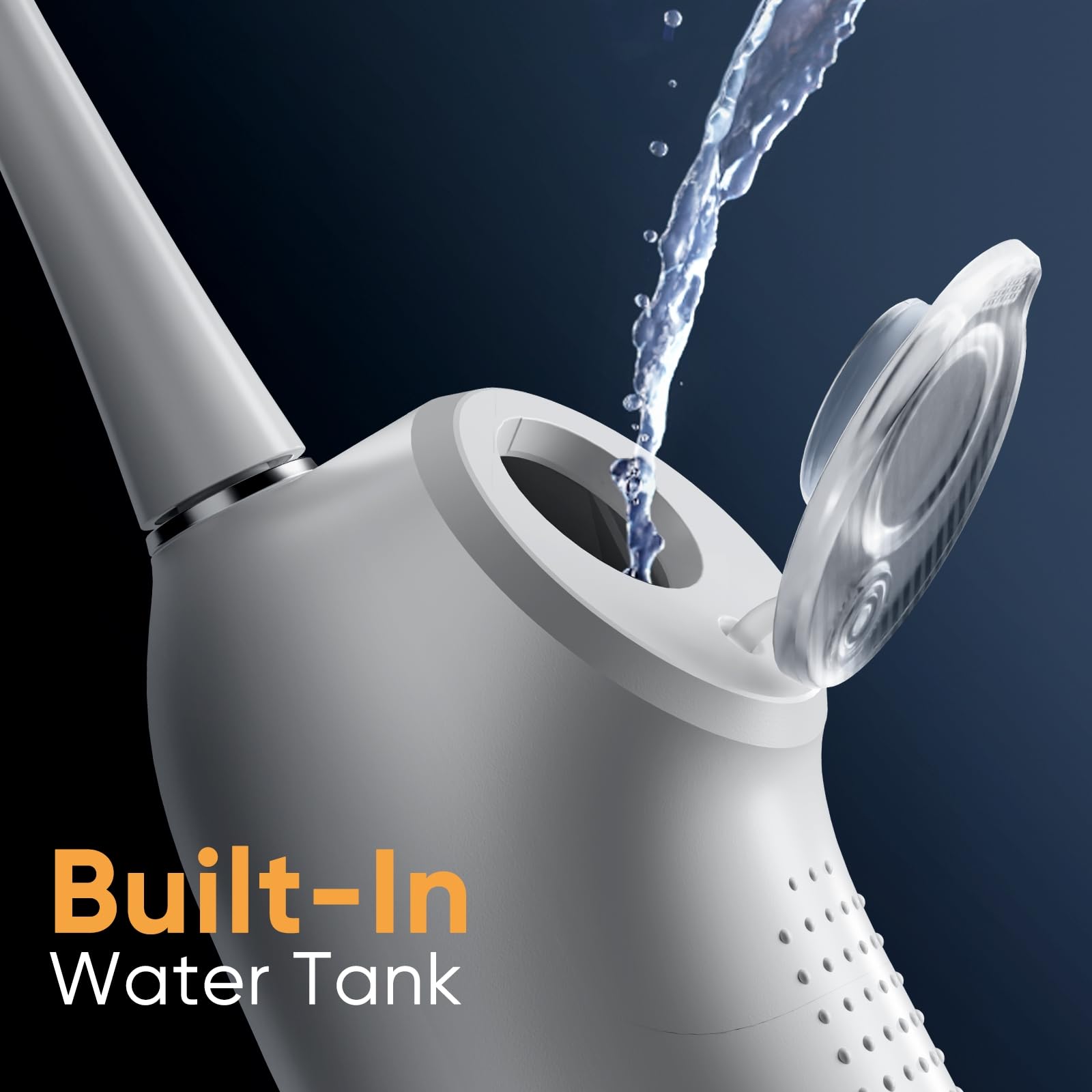 SOOCAS Neos Elektrische Zahnbürste mit Wasserflosser, kabellos, 2-in-1 Bürsten & Flossing Combo Elektrische Zahnbürste für Erwachsene, Eingebauter Wassertank, 40X Reinigungseffekt, 6 Einstellungen