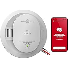 Kidde Hardwired Kidde App Enabled Smart Smoke and Carbon Monoxide Detector, AA Battery Backup, Voice Alerts, Interconnected Alarm