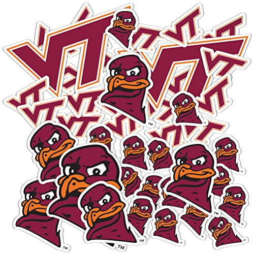Desert Cactus Virginia Tech Sticker Hokies VT Vinyl Decals Laptop Water Bottle Car Scrapbook Sheet T1 (Type 1-1)