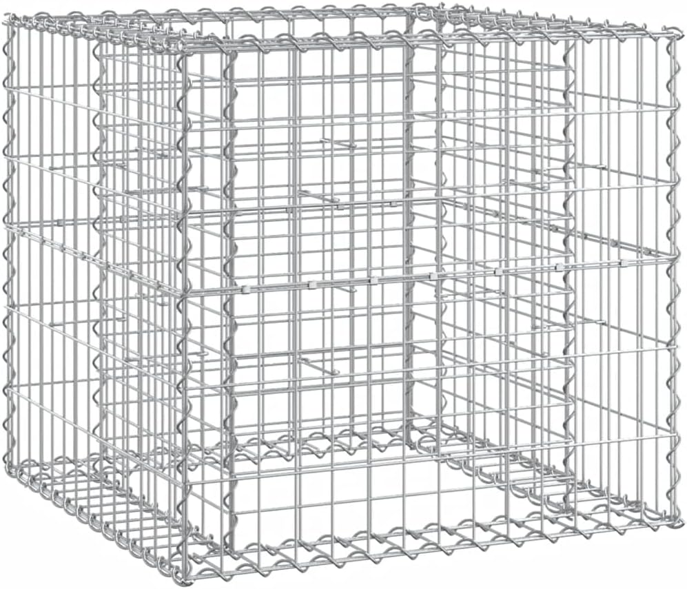 Garden Bench with Gabion Basket Natural Wood and Silver,Rustic Garden Bench with Gabion Basket Solid Pine Wood & WeatherResistant Outdoor Furniture for Patios & Backyards Patio Furniture