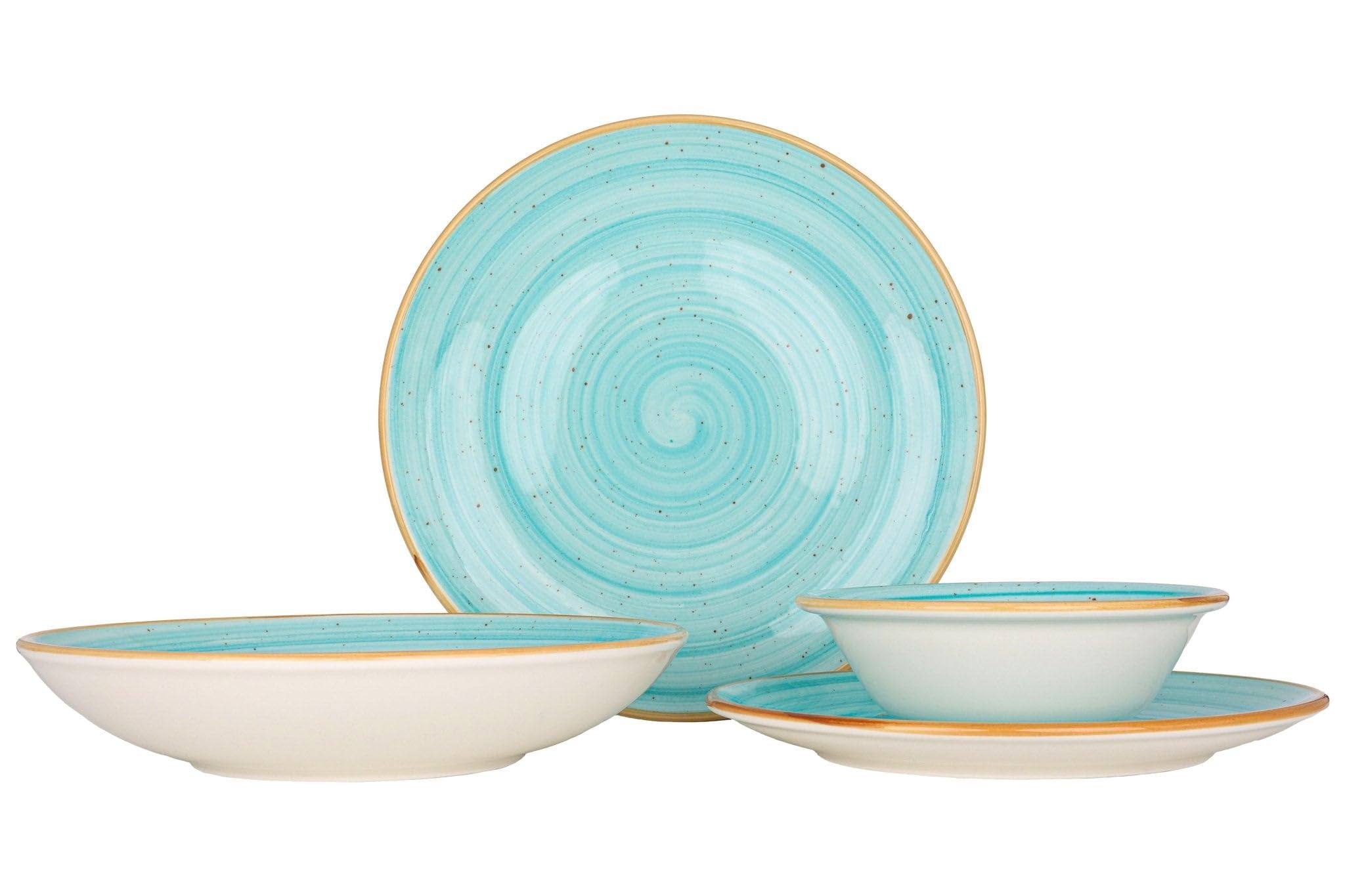 Bonna Zestaw obiadowy - Aqua - 24 sztuki - 6 Osób - Porcelana