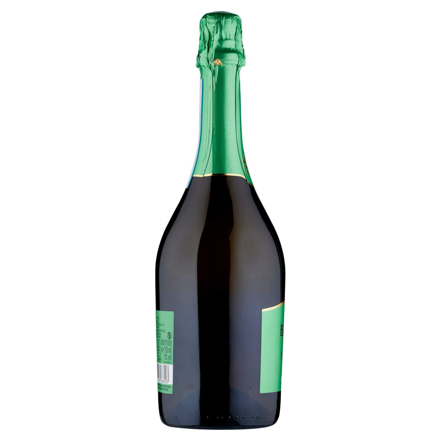 Bolla Prosecco DOC Spumante Extra Dry Biologico - Spumante Bianco, 750 ml (Confezione da 6)