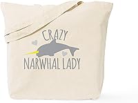 Vista 13 de CafePress Crazy Penguin Lady Tote Bag Bolsa de lona natural, bolsa de compras reutilizable