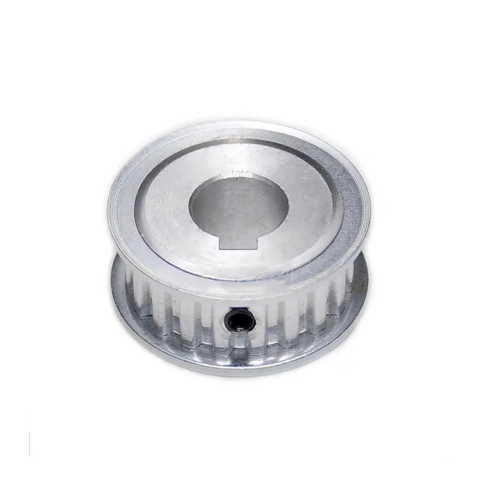 Koło rozrządu ze stopu aluminium, 5M, 24 zęby, srebrne, różne rozmiary do zastosowań w maszynach z paskami rozrządu(1PC-27MM,12mm-keyway 4x1.8mm)