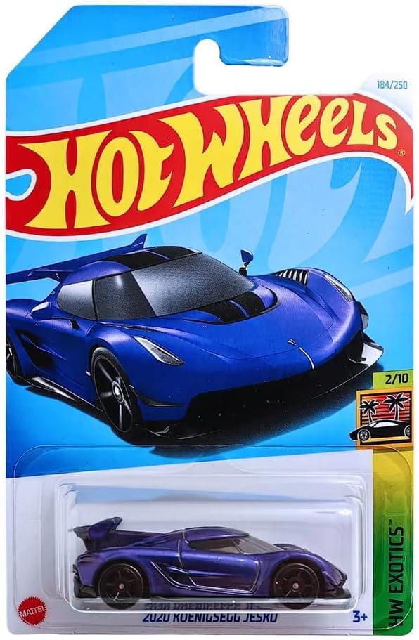 2020 Koenigsegg Jesko - HW Exotics 2/10 - HTC21 - Short Card - Super Sports Car - Iris Purple - Mattel 2024-1:64