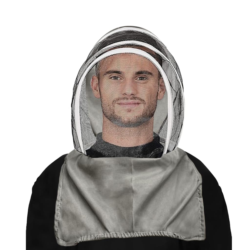 HASTHIP® Mesh Face Shield Hat Protective Headwear for Beekeepers, Breathable Fine Mesh Veil with Wide Brim, Lightweight Sun Protection, Insect-Resistant Beekeeping Hat for Outdoor Work & Gardening-image-46