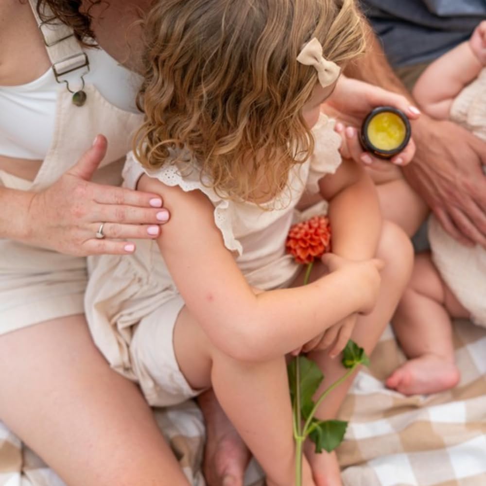 Motherlove Everyday Baby Balm (56,7 g) a base vegetale, completamente naturale essenziale per neonati, neonati e bambini piccoli, crema idratante alle erbe con camomilla calmante non OGM, erbe