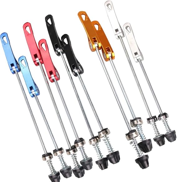 Wheel Hub Front and Rear Skewers Quick Release Clip Bolt Lever for Road Mountain Bicycle MTB